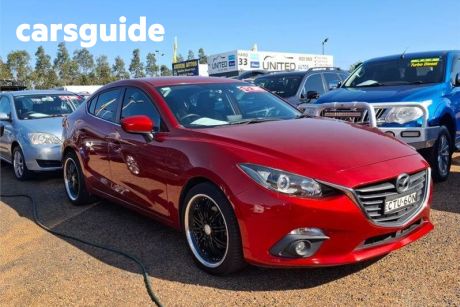 Red 2014 Mazda 3 Sedan SP25