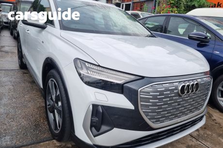 White 2025 Audi Q4 E-Tron Wagon