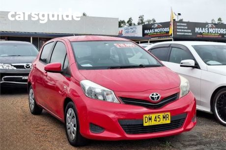 Red 2012 Toyota Yaris Hatchback YRS