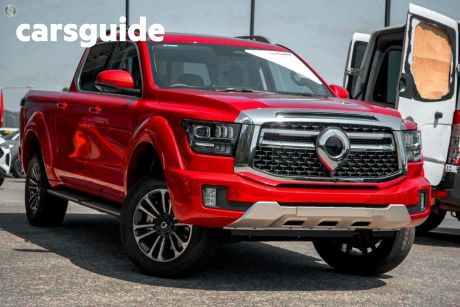 Red 2024 GWM Cannon Alpha Dual Cab Utility Ultra Hybrid (4X4)