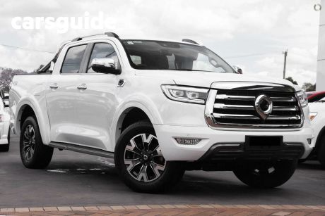 White 2024 GWM UTE Dual Cab Utility Cannon-L (4X4)