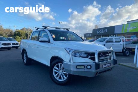 White 2019 Ssangyong Musso Dual Cab Utility ELX