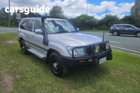Silver 2001 Toyota Landcruiser Wagon GXL (4X4)