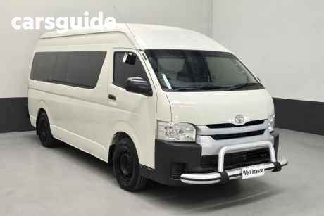 White 2018 Toyota Hiace Bus Commuter