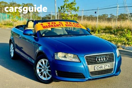 Blue 2008 Audi A3 Cabriolet 1.8 Tfsi Attraction