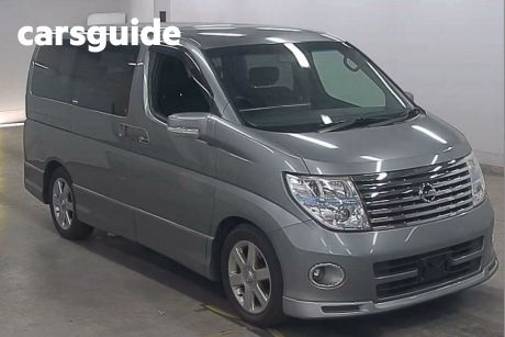 Silver 2006 Nissan Elgrand Commercial 8 Seater Luxury People Mover