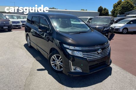 Black 2010 Nissan Elgrand Commercial 7 Seater Luxury Wagon