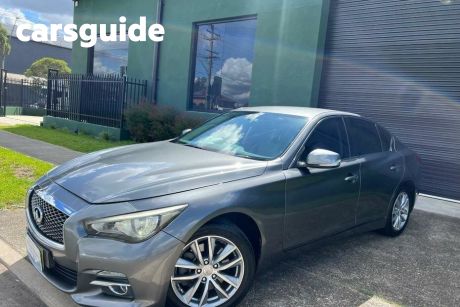 Grey 2015 Infiniti Q50 Sedan 2.0T S Premium