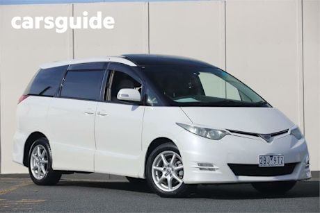 White 2008 Toyota Estima Wagon Aeras