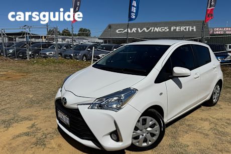 White 2017 Toyota Yaris Hatchback ZR