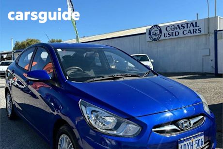 Blue 2012 Hyundai Accent Sedan Active