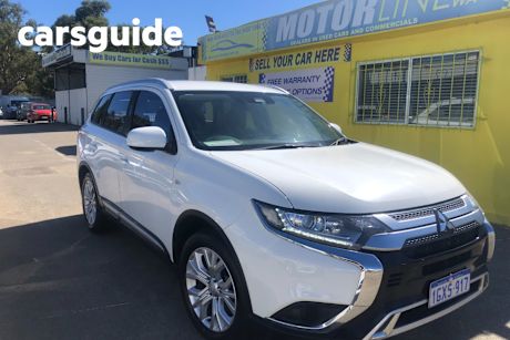 White 2019 Mitsubishi Outlander Wagon Es Adas 5 Seat (2Wd)