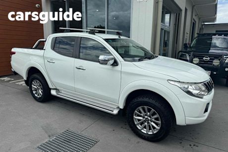 White 2018 Mitsubishi Triton Ute Tray DUAL CAB