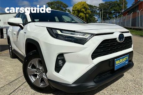 White 2023 Toyota RAV4 Wagon GX (2WD) Hybrid