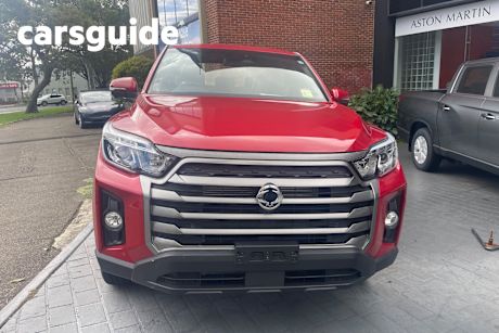 Burgundy 2023 Ssangyong Musso Crew Cab Pickup Ultimate