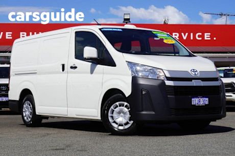 White 2024 Toyota Hiace Van LWB