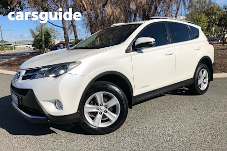 White 2014 Toyota RAV4 Wagon ALA49R GXL Wagon 5dr Spts Auto 6sp, AWD 2.2DT [MY14]