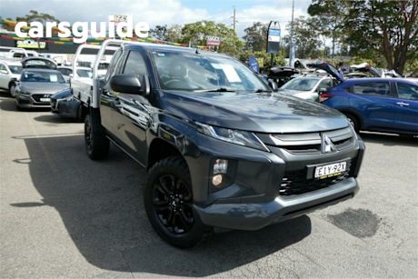 Grey 2020 Mitsubishi Triton Club Cab Chassis GLX (4X4)