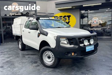 White 2014 Ford Ranger Dual Cab Chassis XL 3.2 (4X4)