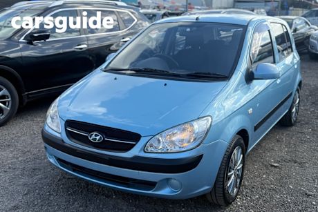 Blue 2010 Hyundai Getz Hatchback SX