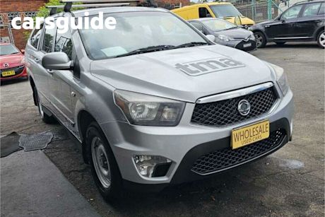 Silver 2012 Ssangyong Actyon Sports Dual Cab Utility Tradie
