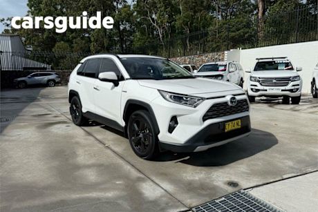 White 2021 Toyota RAV4 Wagon Cruiser (awd) Hybrid