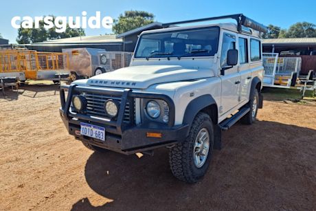 White 2010 Land Rover Defender Wagon 110 (4X4)