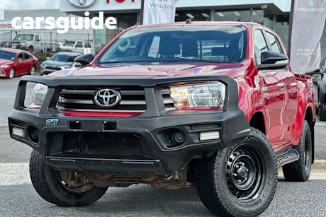 Red 2016 Toyota Hilux Dual Cab Utility SR (4X4)