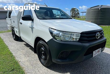 White 2015 Toyota Hilux Cab Chassis Workmate