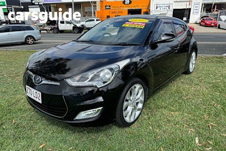 Black 2012 Hyundai Veloster Coupe +