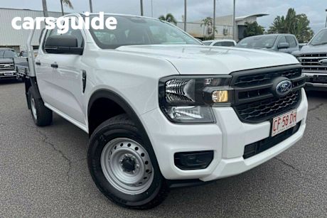 White 2023 Ford Ranger Double Cab Chassis XL 2.0 (4X4)