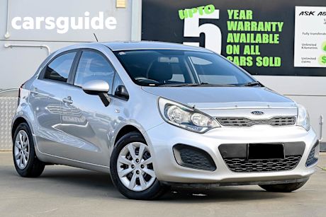 Silver 2012 Kia RIO Hatchback S