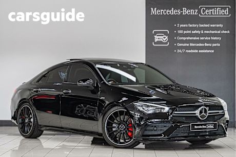 Black 2023 Mercedes-Benz CLA35 Coupe 4Matic
