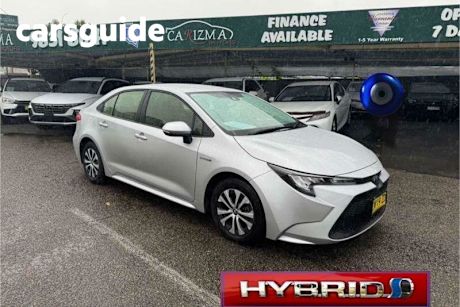 Silver 2019 Toyota Corolla Sedan Ascent Sport (hybrid)