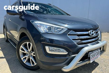 Blue 2013 Hyundai Santa FE Wagon Elite Crdi (4X4)