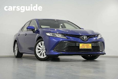 Blue 2018 Toyota Camry Sedan Ascent