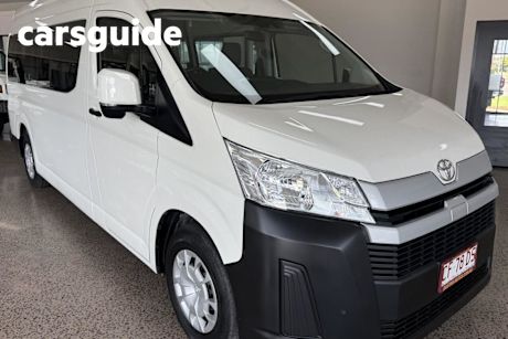 White 2019 Toyota Hiace Commercial Commuter High Roof Super LWB
