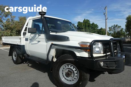 White 2021 Toyota Landcruiser 70 Series Cab Chassis Workmate