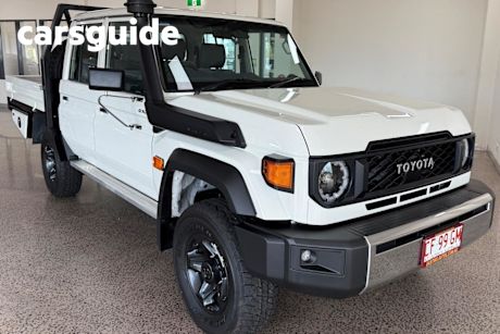 White 2024 Toyota Landcruiser 70 Series Double Cab Chassis LC79 GXL