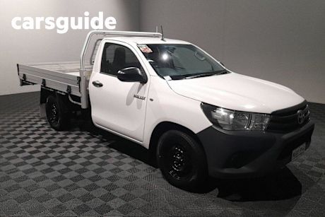White 2017 Toyota Hilux Cab Chassis Workmate