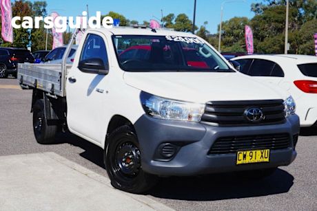 White 2020 Toyota Hilux Cab Chassis Workmate