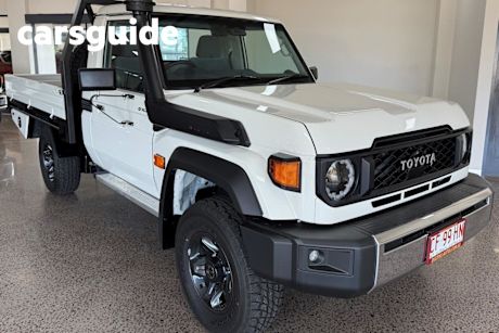 White 2024 Toyota Landcruiser 70 Series Cab Chassis LC79 GXL