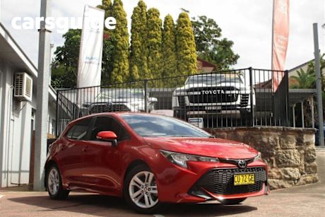 Red 2019 Toyota Corolla Hatch Ascent Sport