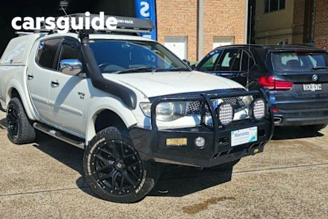 White 2012 Mitsubishi Triton Ute Tray GLX-R (4x4) MN MY12