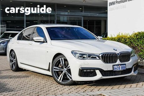 White 2016 BMW 750I Sedan