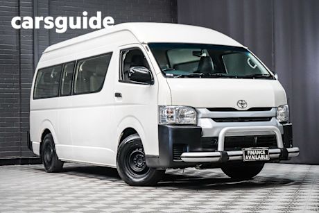 White 2019 Toyota Hiace Bus Commuter
