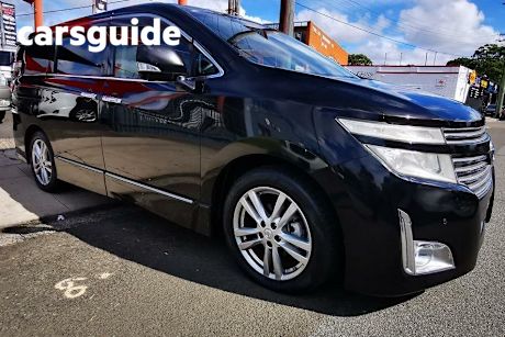 Black 2010 Nissan Elgrand Commercial Highway Star