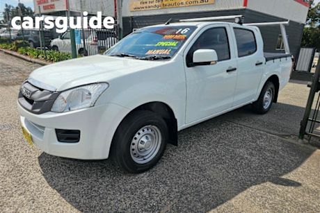 White 2016 Isuzu D-MAX Crew Cab Utility SX (4X2)
