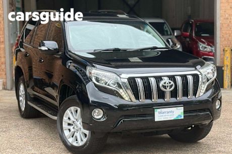 Black 2015 Toyota Landcruiser Wagon PRADO VX (4x4) GDJ150R MY16