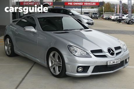 Silver 2010 Mercedes-Benz SLK300 Convertible
